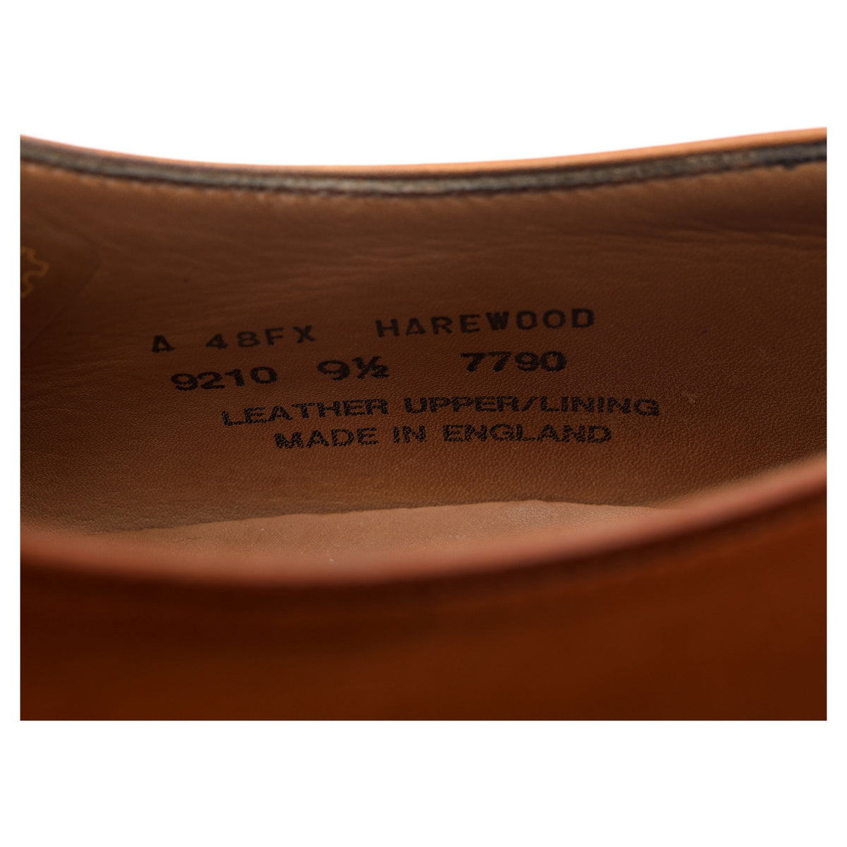 &#39;Harewood&#39; Tan Brown Leather Derby UK 9.5 FX