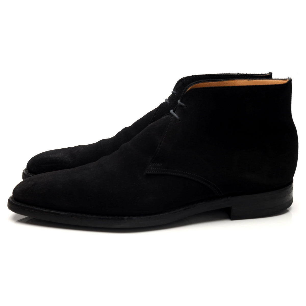 &#39;Tetbury&#39; Black Suede Chukka Boots UK 12 E