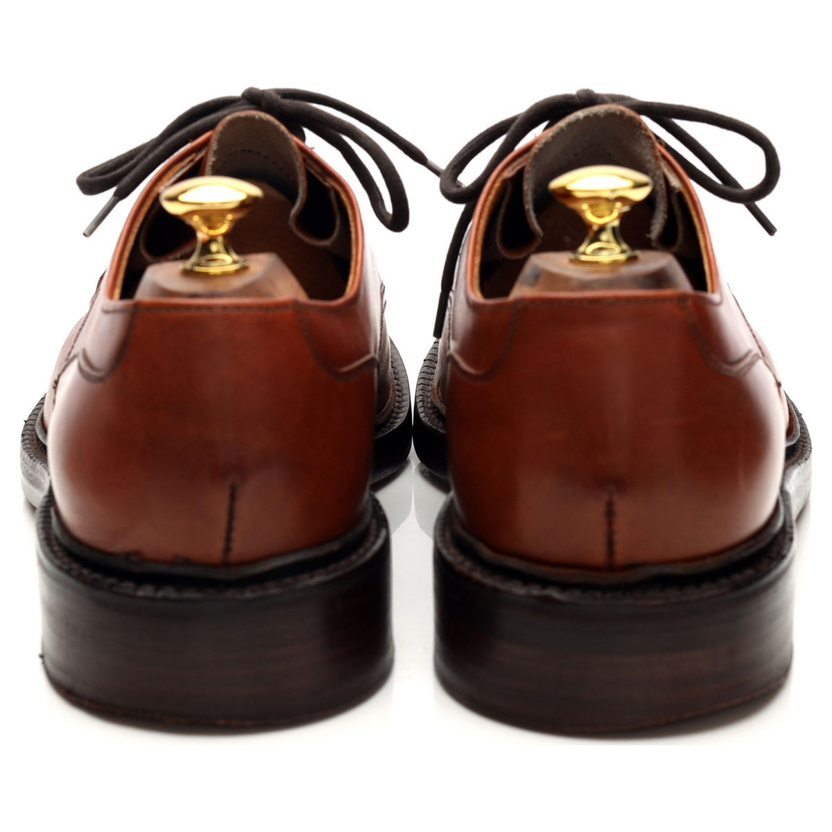 &#39;Malton&#39; Tan Brown Leather Derby UK 10