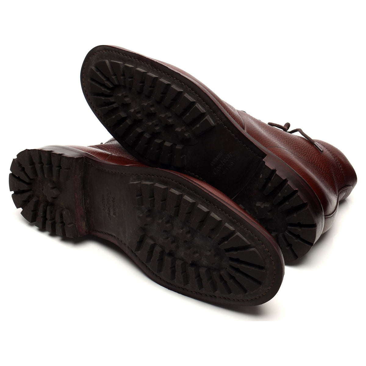 1880 &#39;Hiker&#39; Oxblood Grain Leather Boots UK 10.5 F