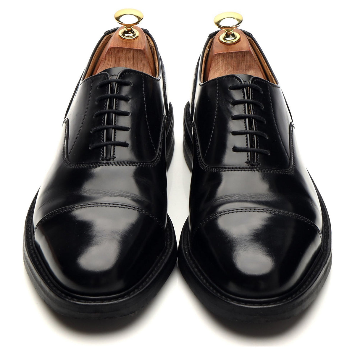 &#39;Settle&#39; Black Leather Oxford UK 8 FX