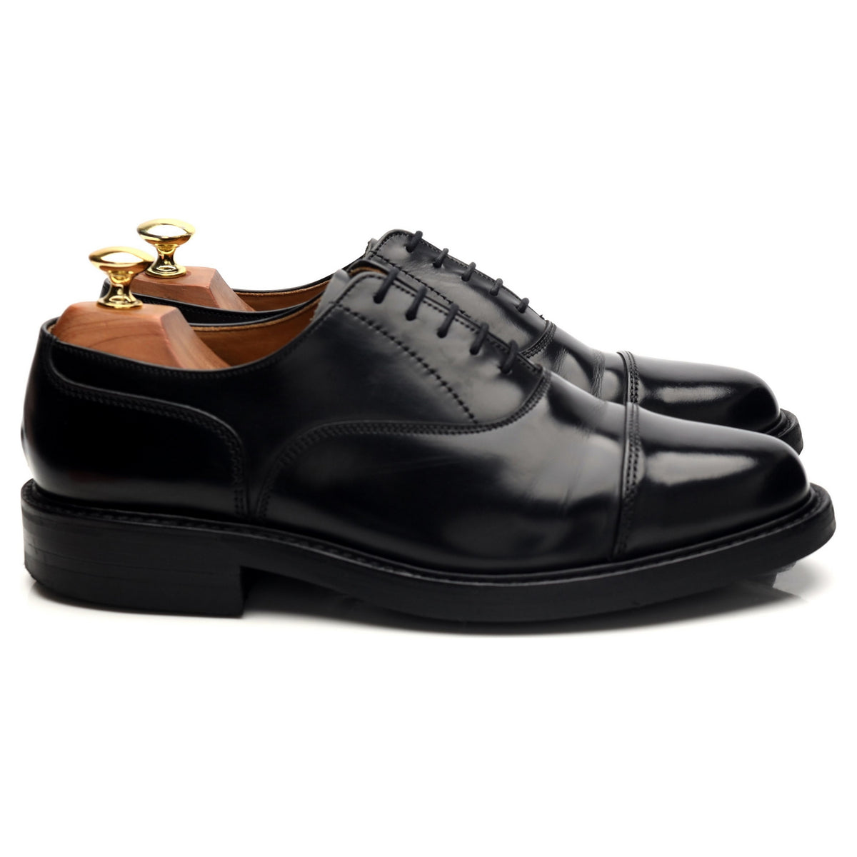 &#39;Settle&#39; Black Leather Oxford UK 8 FX