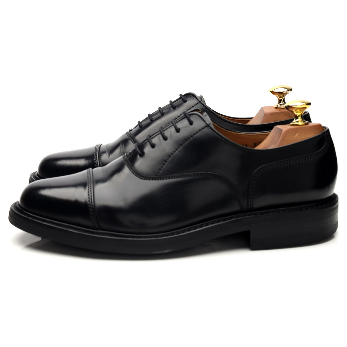 &#39;Settle&#39; Black Leather Oxford UK 8 FX