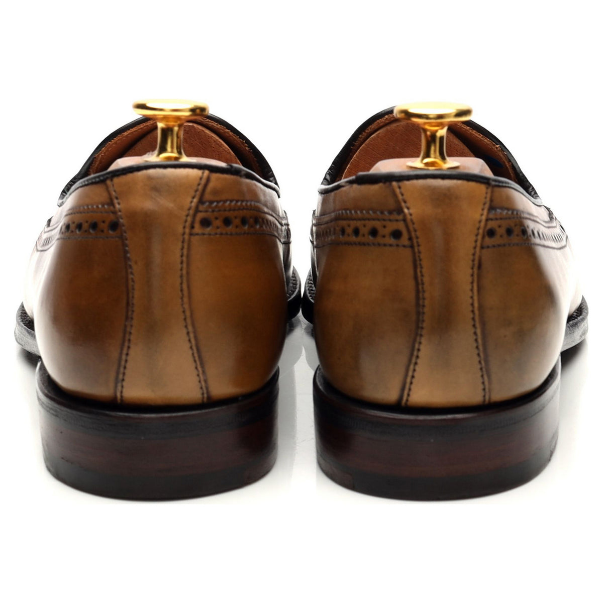 &#39;Frederick&#39; Brown Leather Tassel Loafers UK 6 F