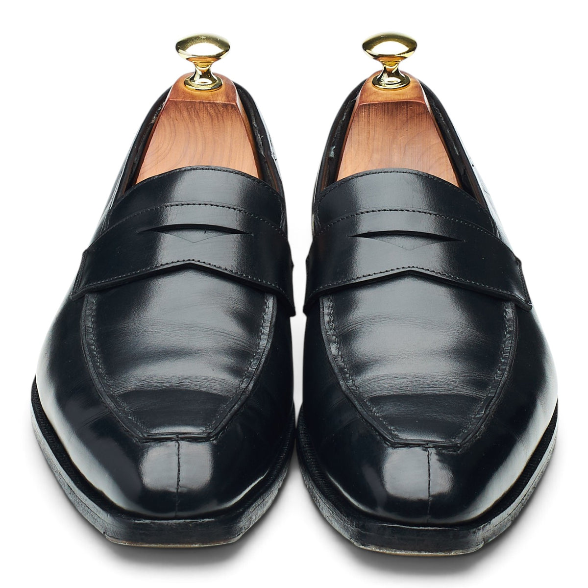 'Bury 2' Black Leather Loafers UK 7 E
