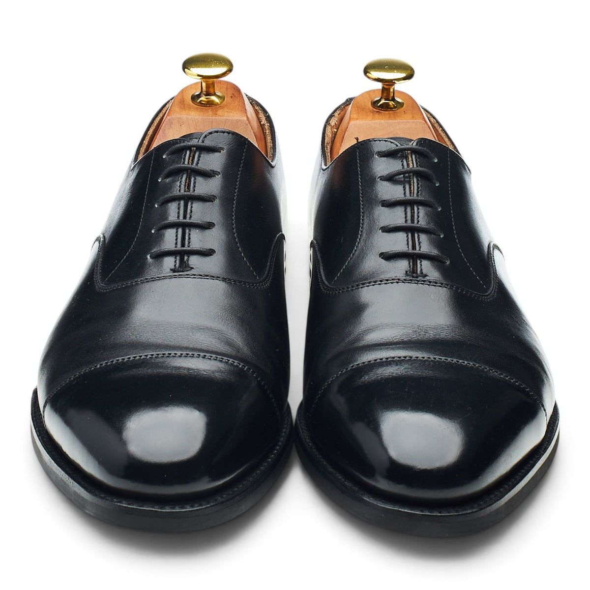 'Connaught 2' Black Leather Oxford UK 8 E