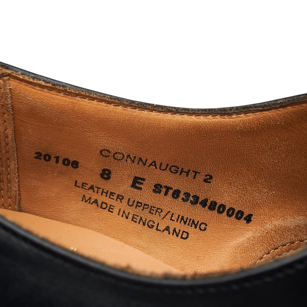'Connaught 2' Black Leather Oxford UK 8 E