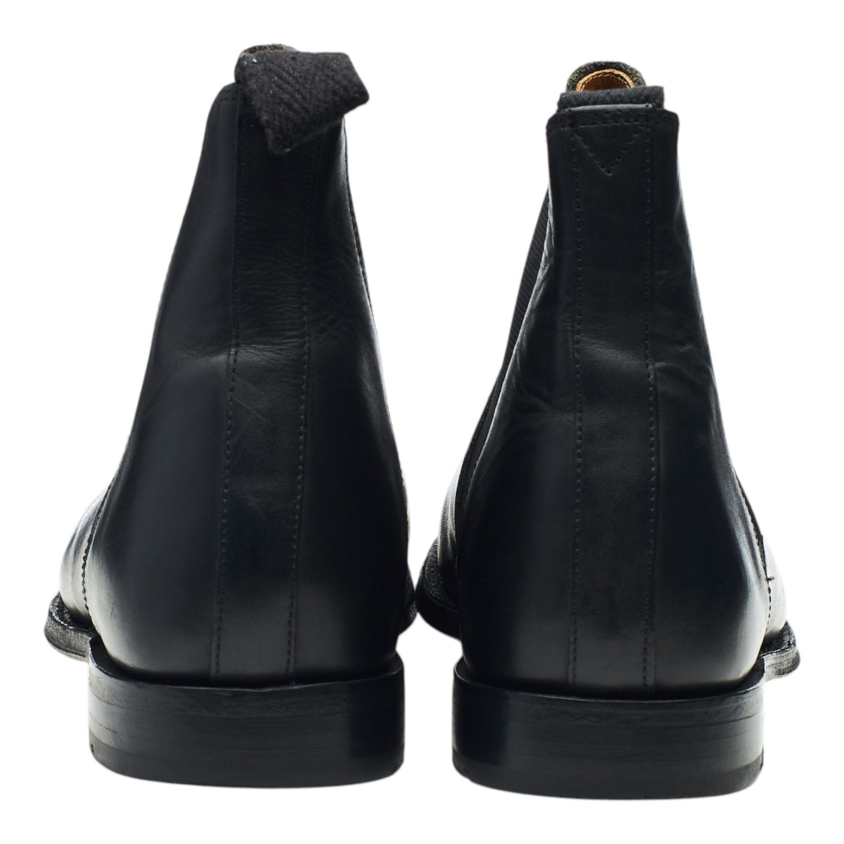 'Nolan' Black Leather Chelsea Boots UK 7 F