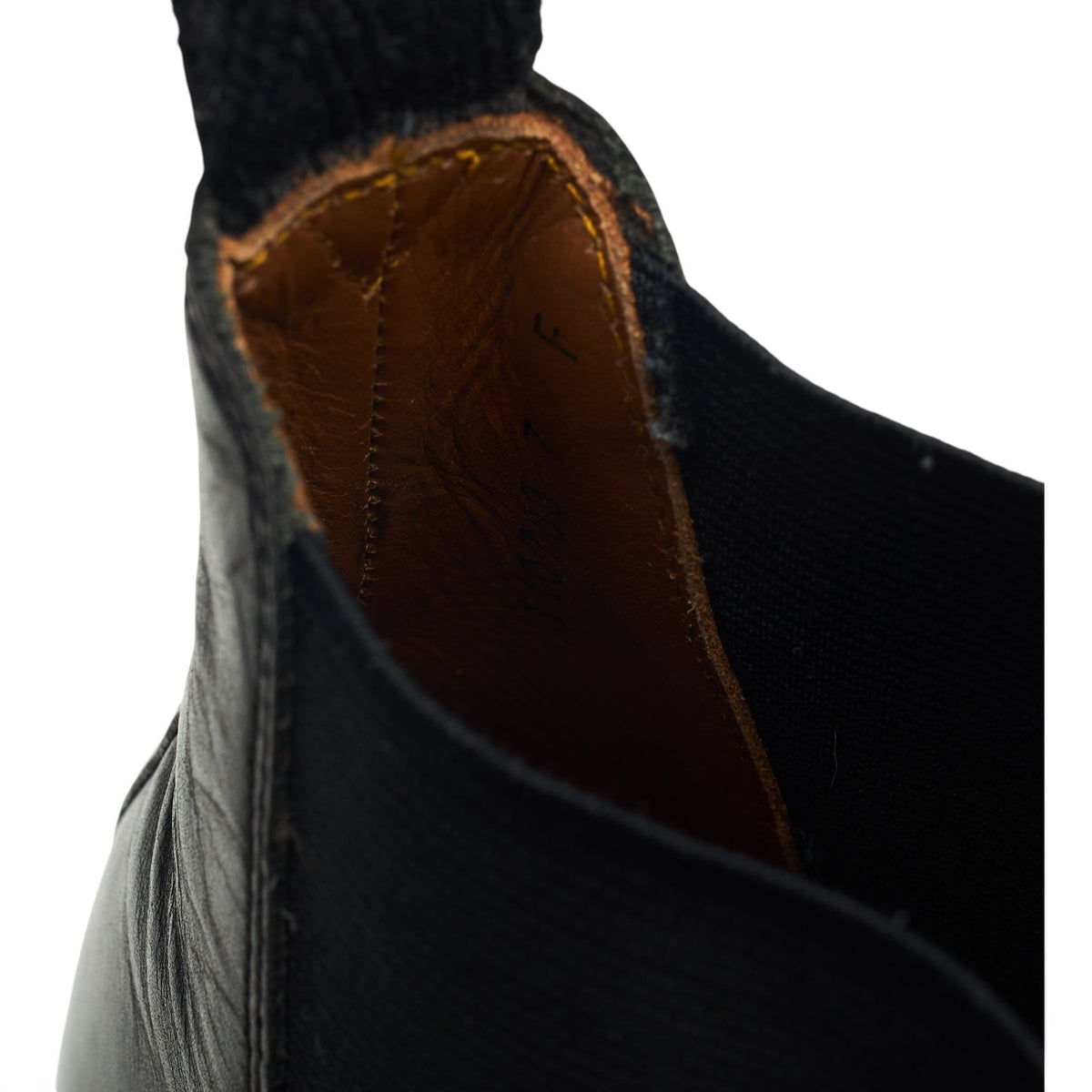 'Nolan' Black Leather Chelsea Boots UK 7 F