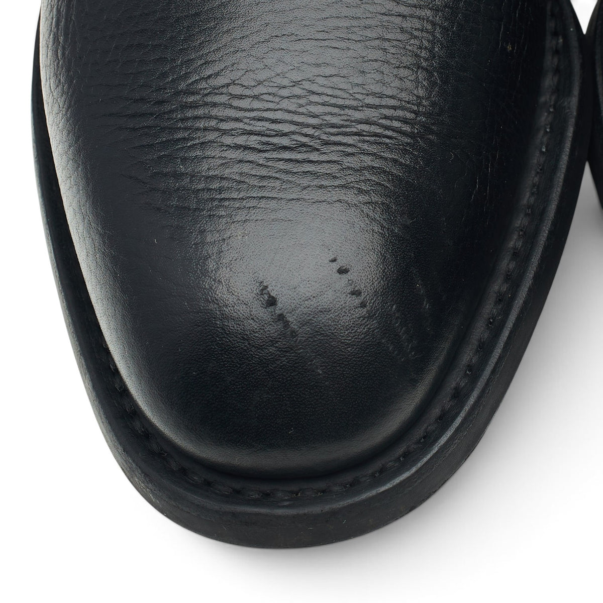 'Jackie' Black Grain Leather Chukka Boots UK 8 F