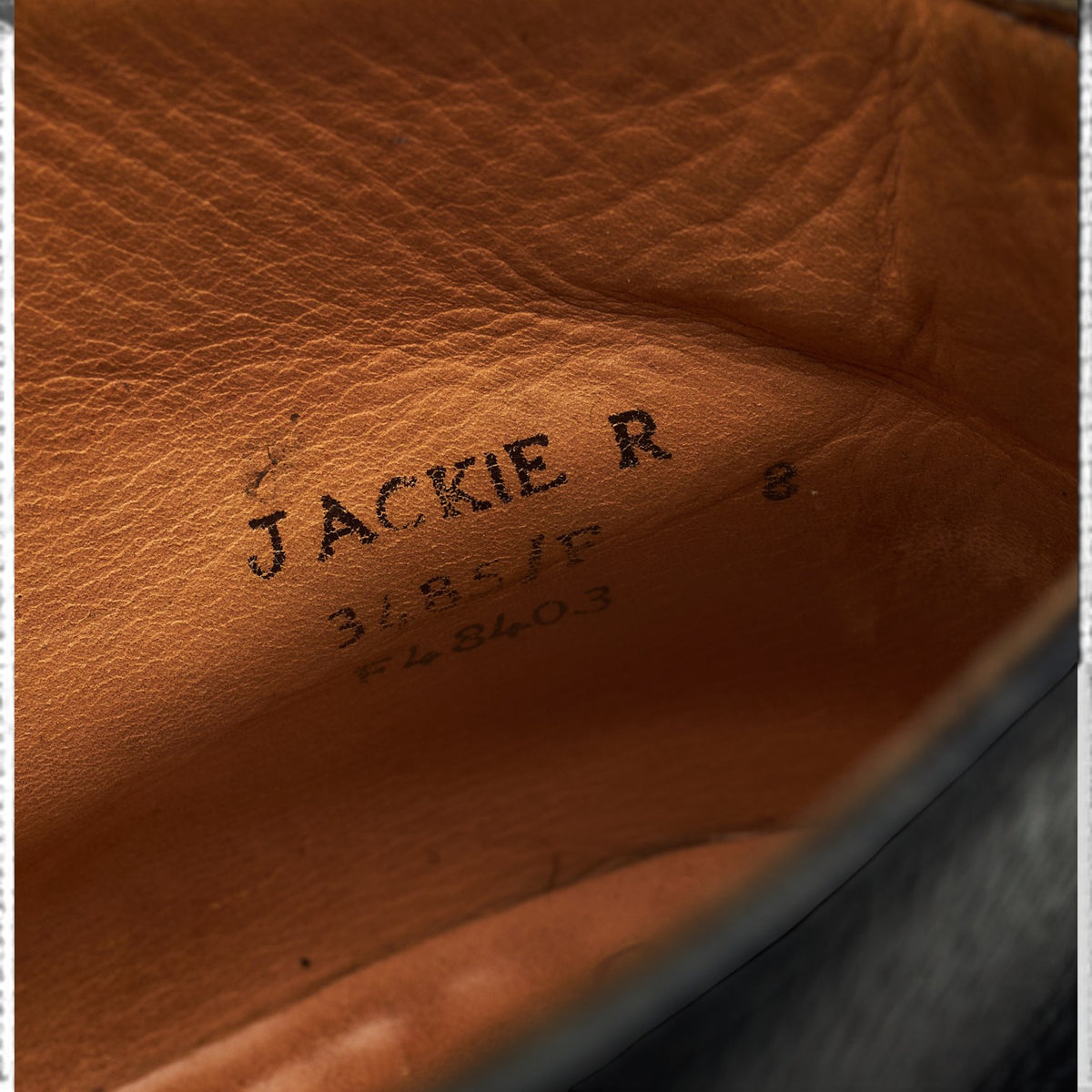 'Jackie' Black Grain Leather Chukka Boots UK 8 F