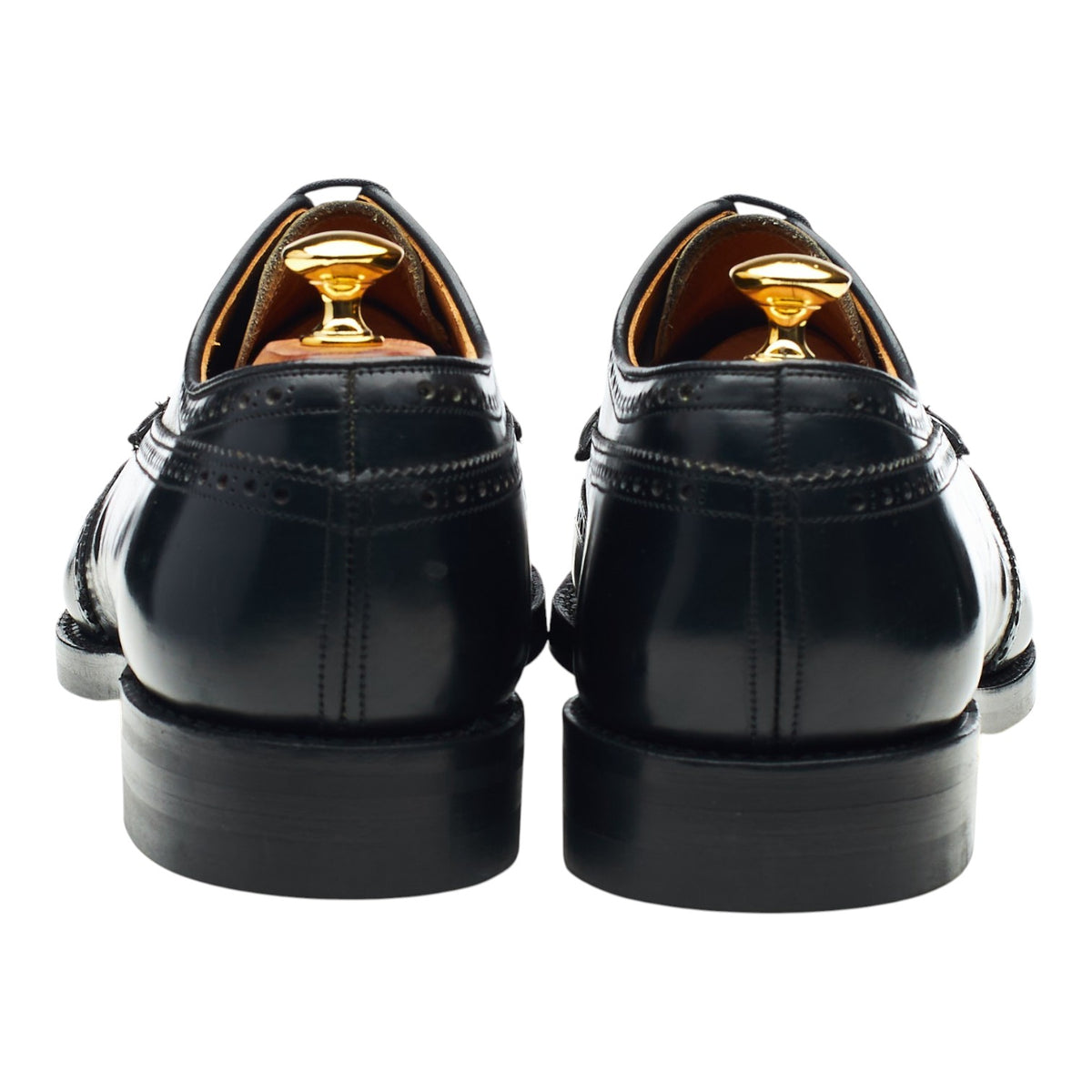 'Grafton' Black Leather Derby Brogues UK 11.5 G