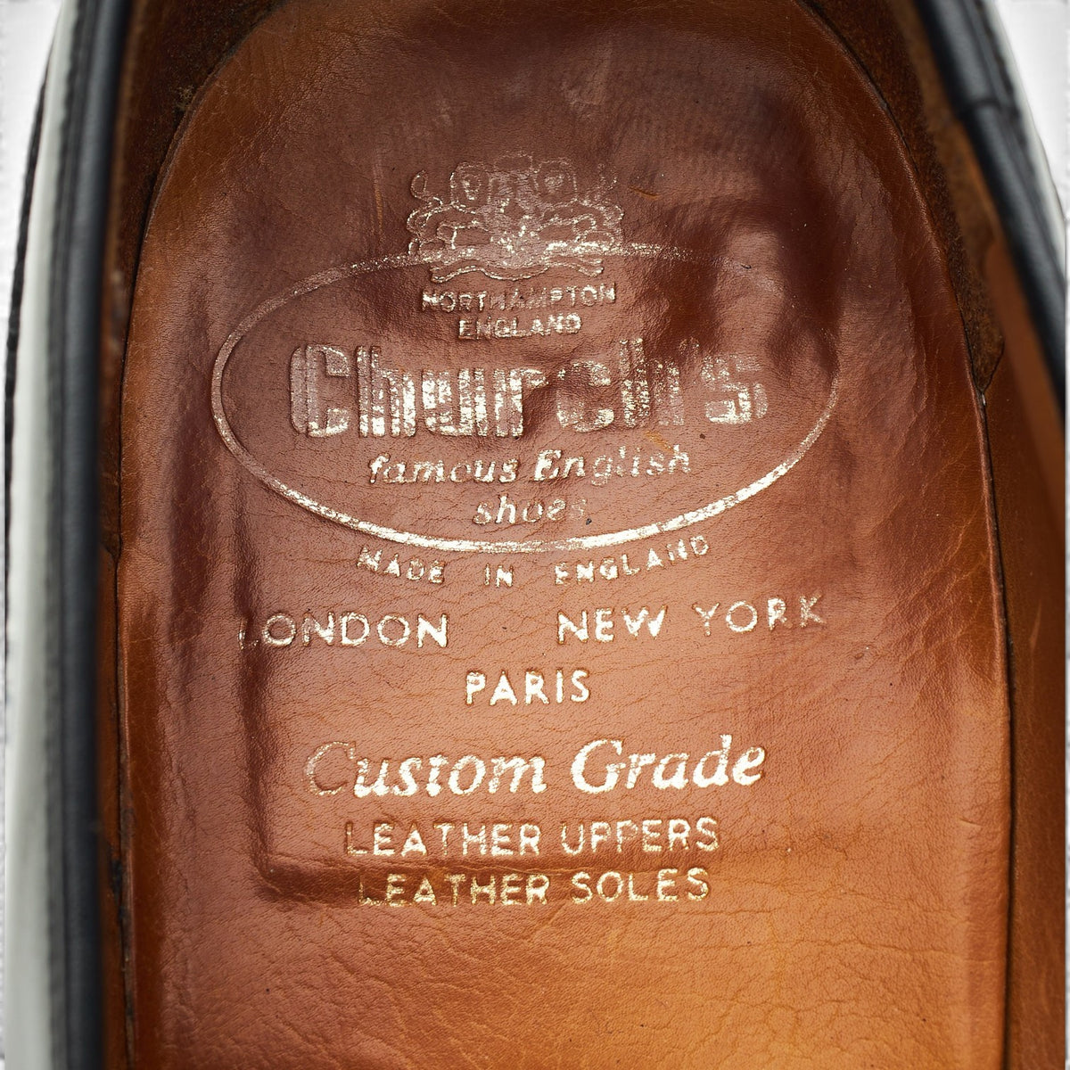 'Madison' Black Leather Tassel Loafers UK 9.5 F
