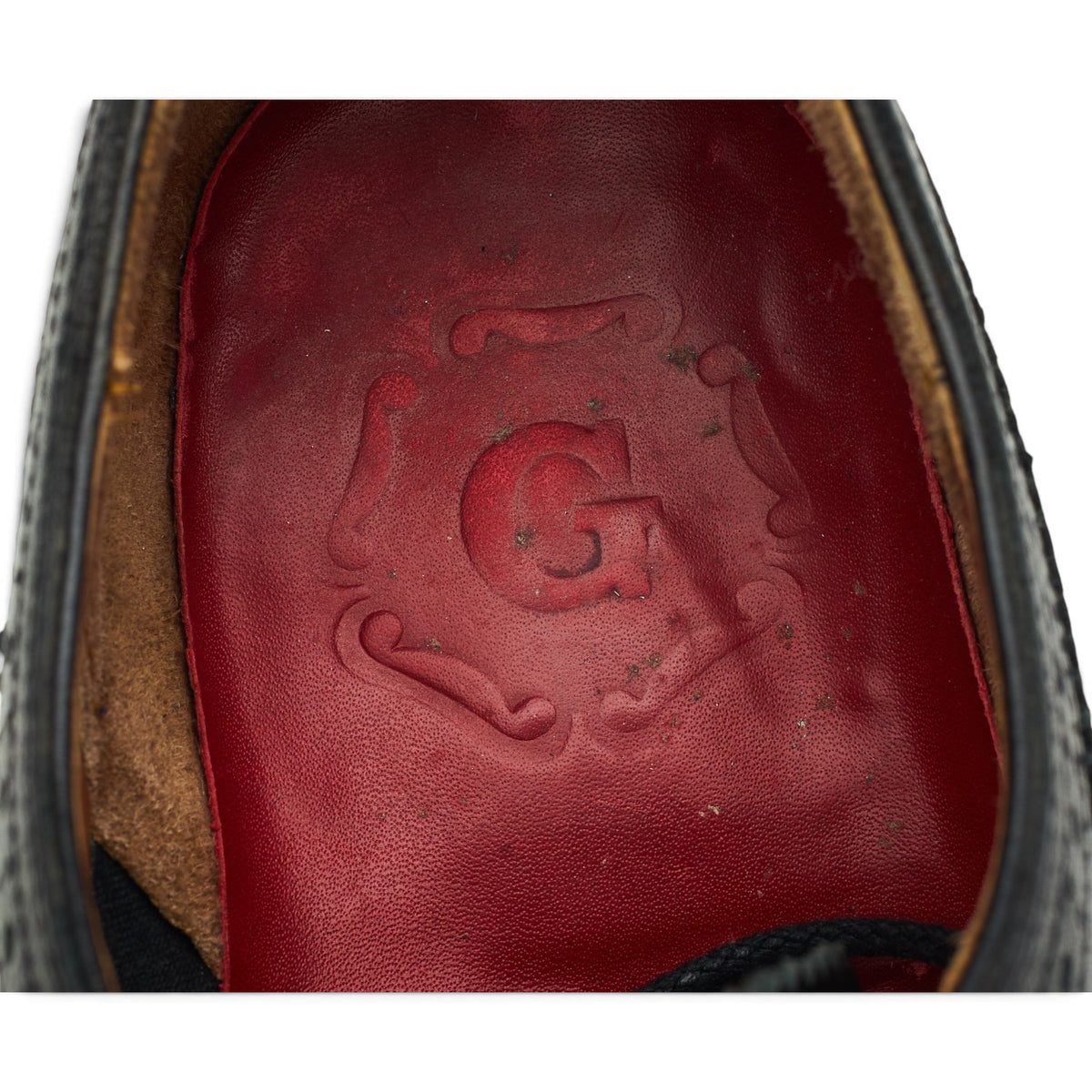 'Sid' Black Grain Leather Derby Brogues UK 7 G