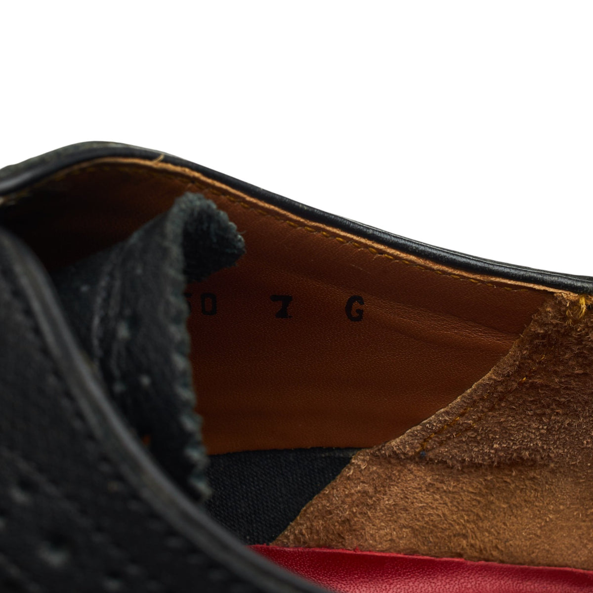 'Sid' Black Grain Leather Derby Brogues UK 7 G