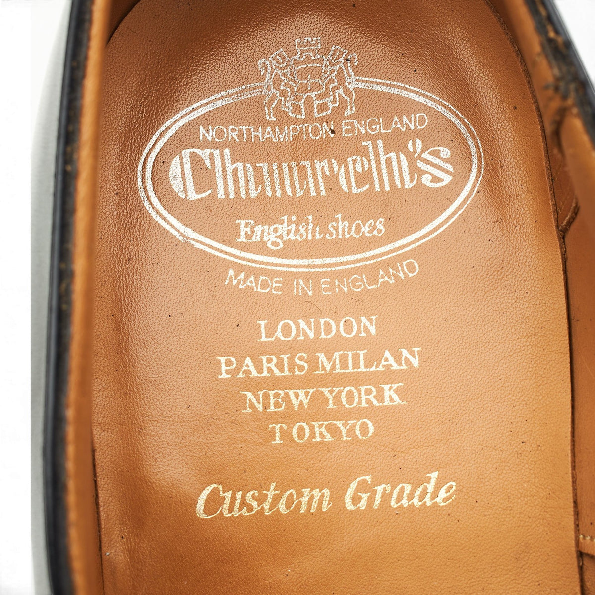 'Granby' Black Leather Oxford Brogues UK 8 F