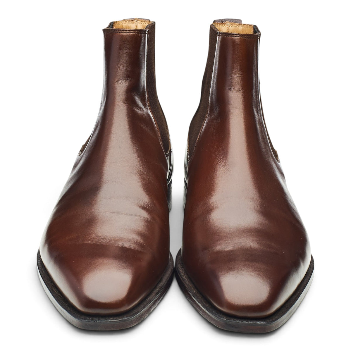 'Lingfield' Dark Brown Leather Chelsea Boots UK 7.5 E