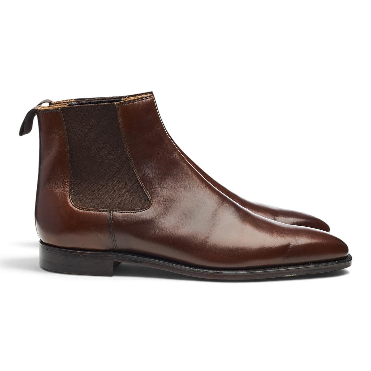 'Lingfield' Dark Brown Leather Chelsea Boots UK 7.5 E