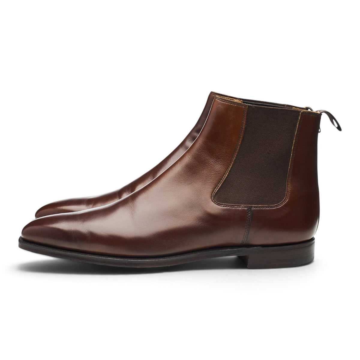 'Lingfield' Dark Brown Leather Chelsea Boots UK 7.5 E