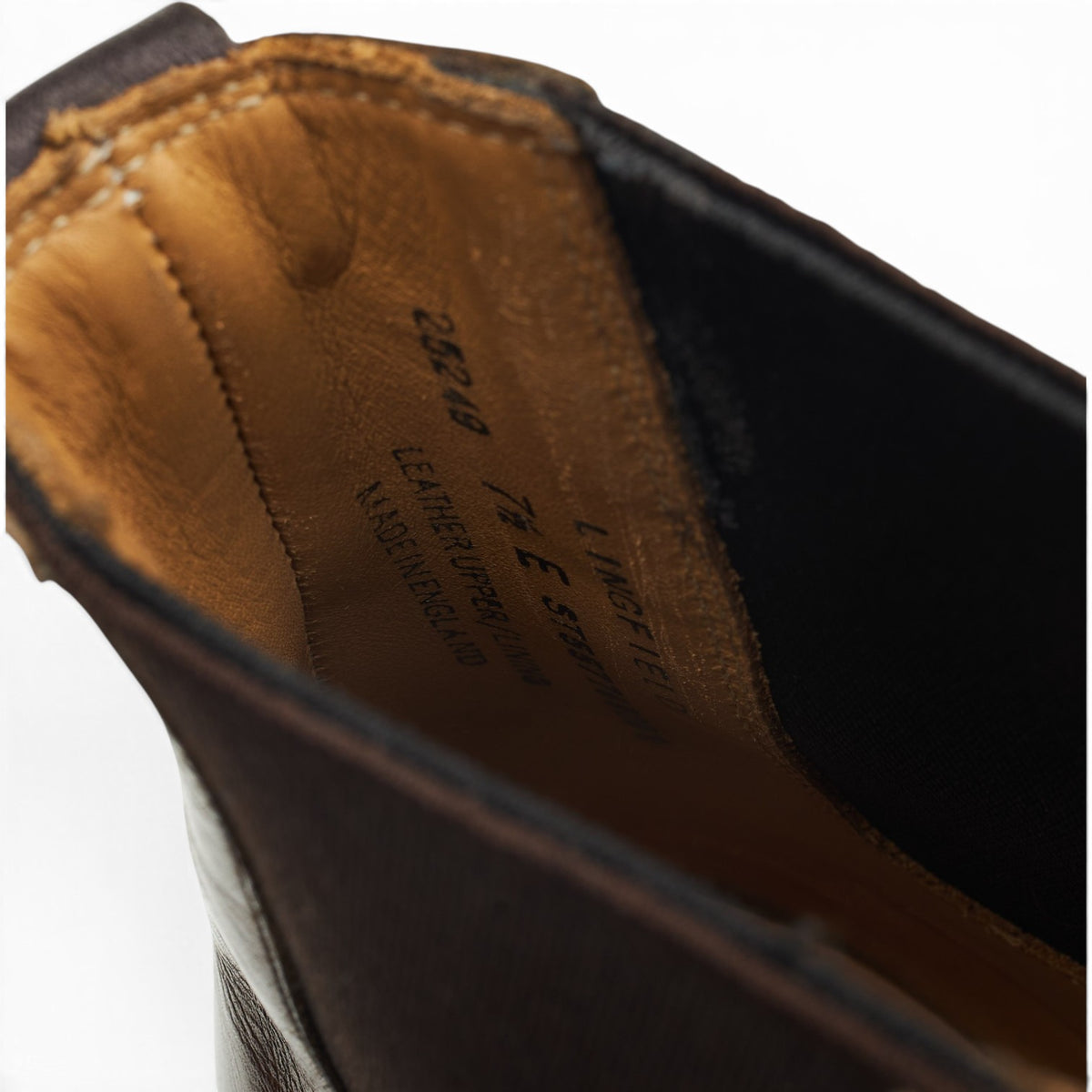 'Lingfield' Dark Brown Leather Chelsea Boots UK 7.5 E