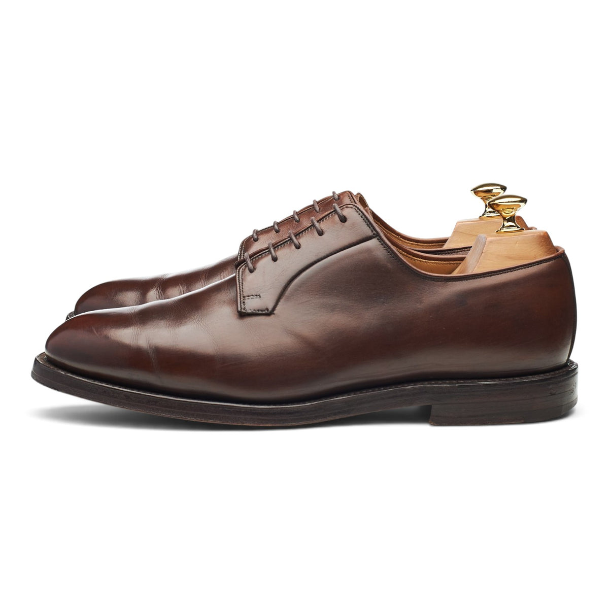 'Lanark 3' Dark Brown Leather Derby UK 9.5 E