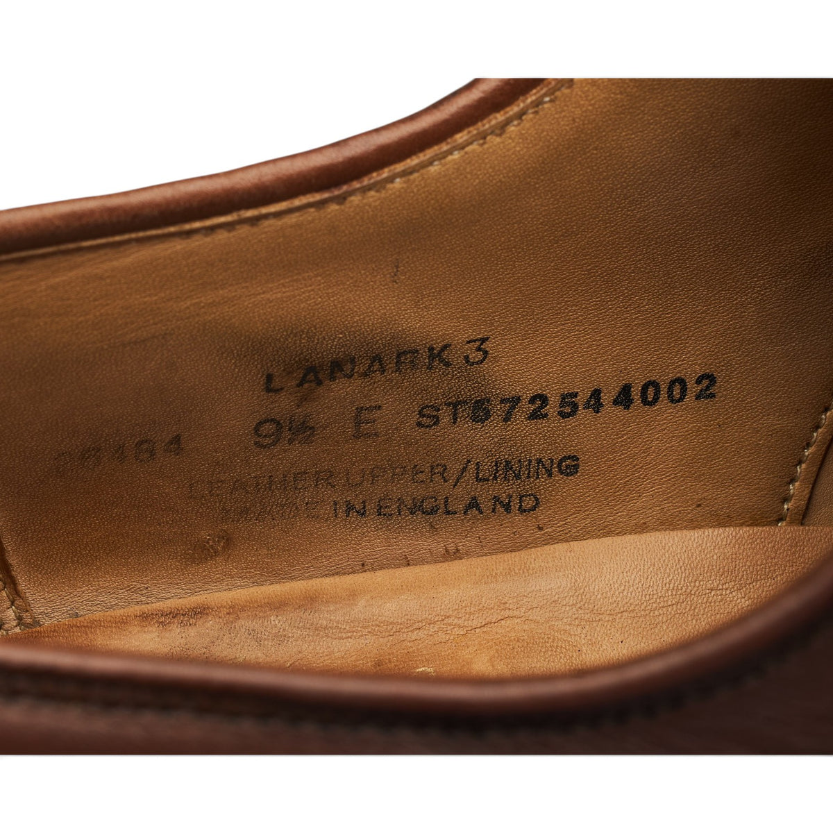 'Lanark 3' Dark Brown Leather Derby UK 9.5 E