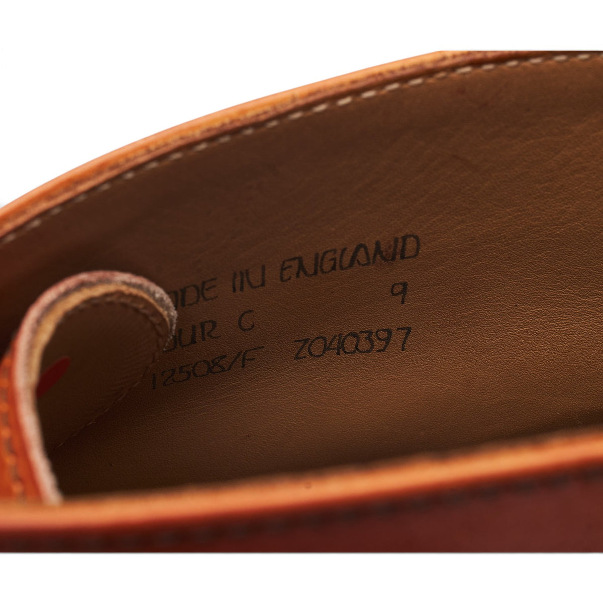 'Adur' Tan Brown Leather Brogues Boots UK 9 F