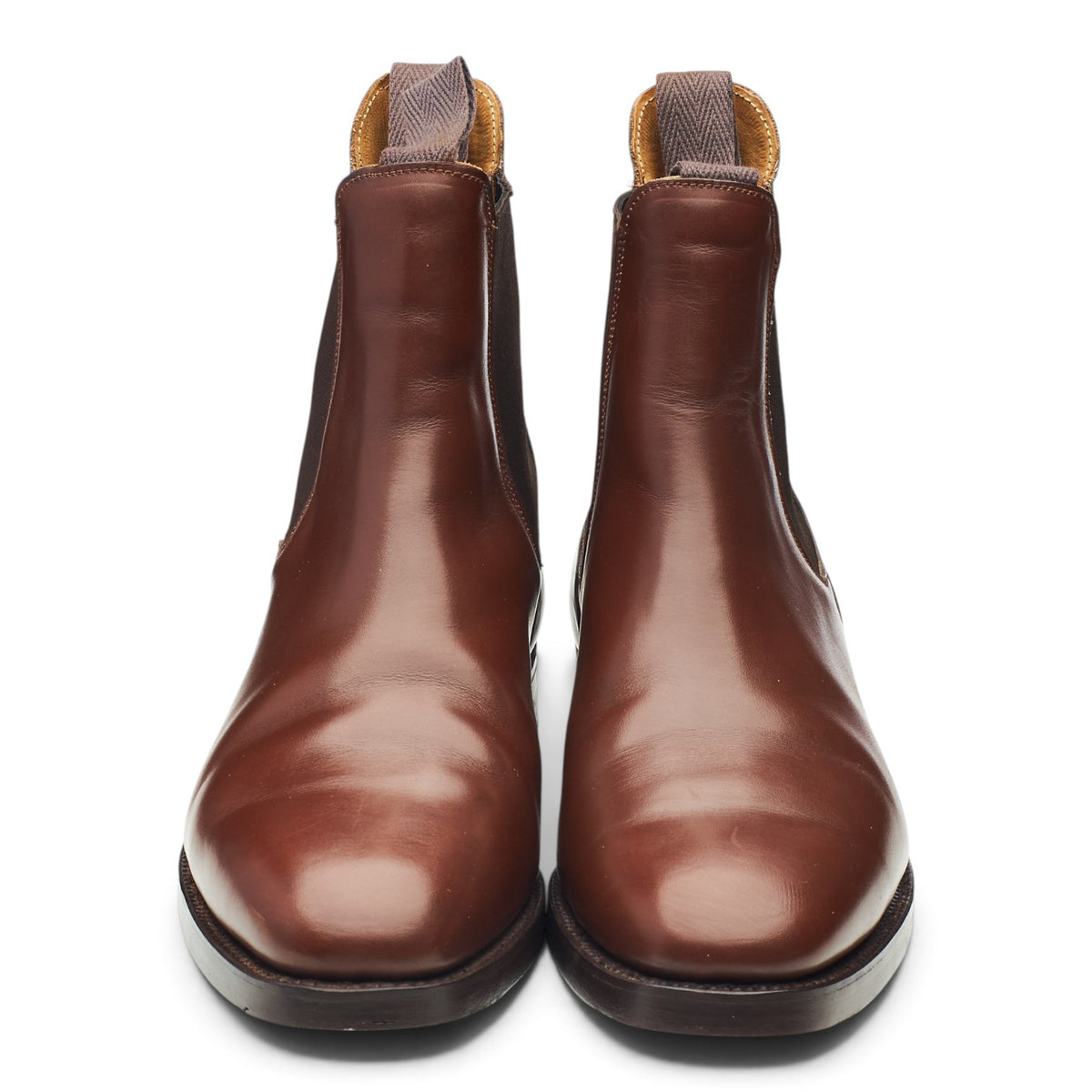 'Lambourn' Brown Leather Chelsea Boots UK 7