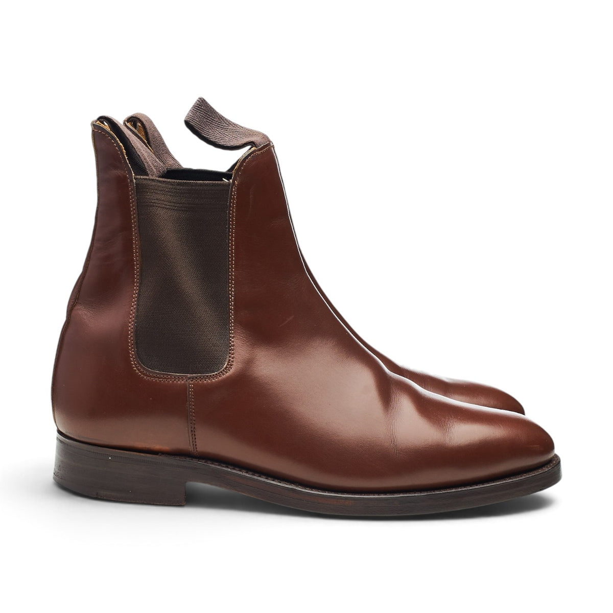 'Lambourn' Brown Leather Chelsea Boots UK 7