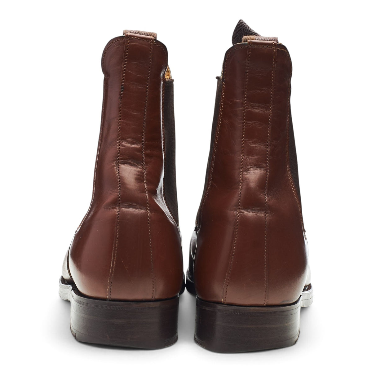 'Lambourn' Brown Leather Chelsea Boots UK 7