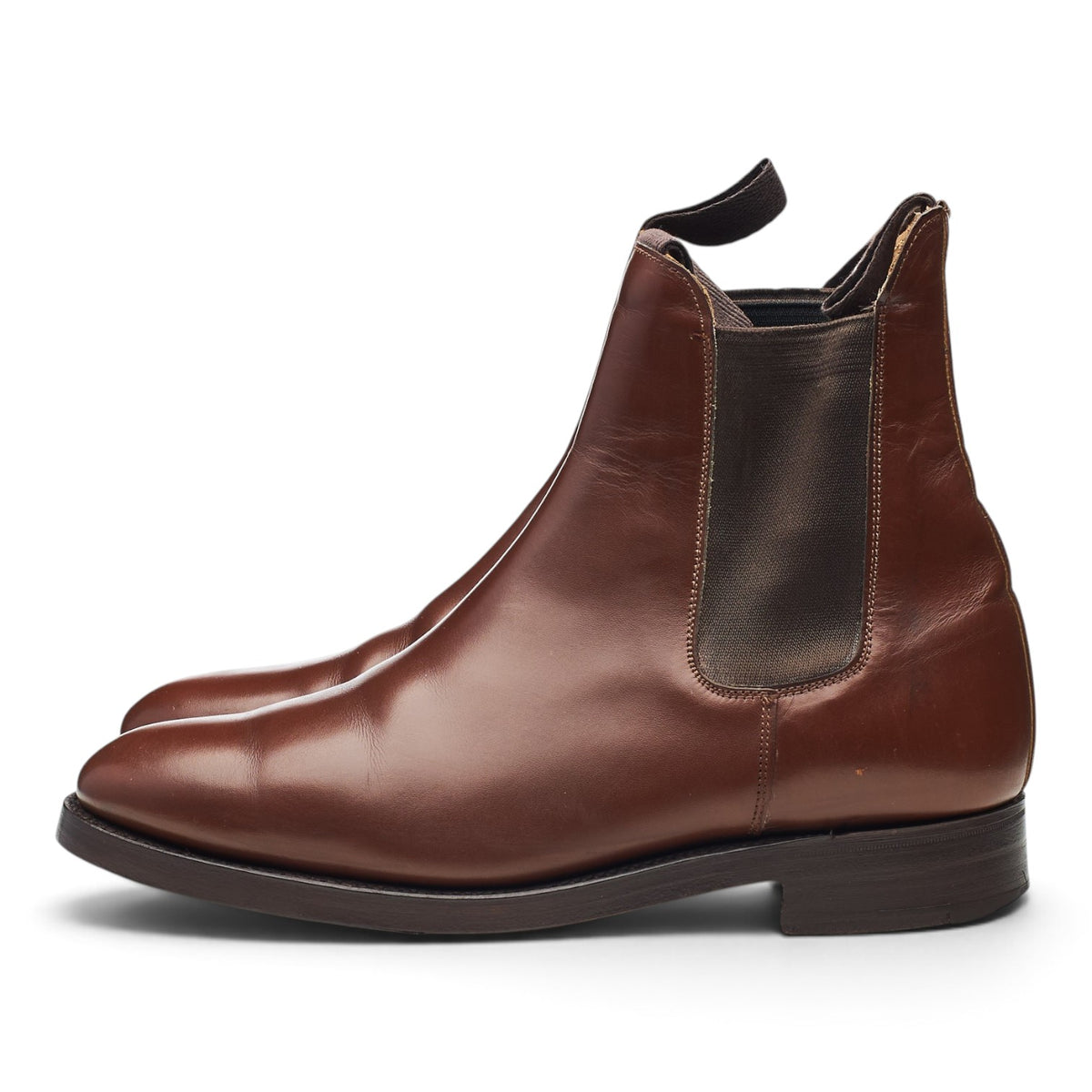 'Lambourn' Brown Leather Chelsea Boots UK 7