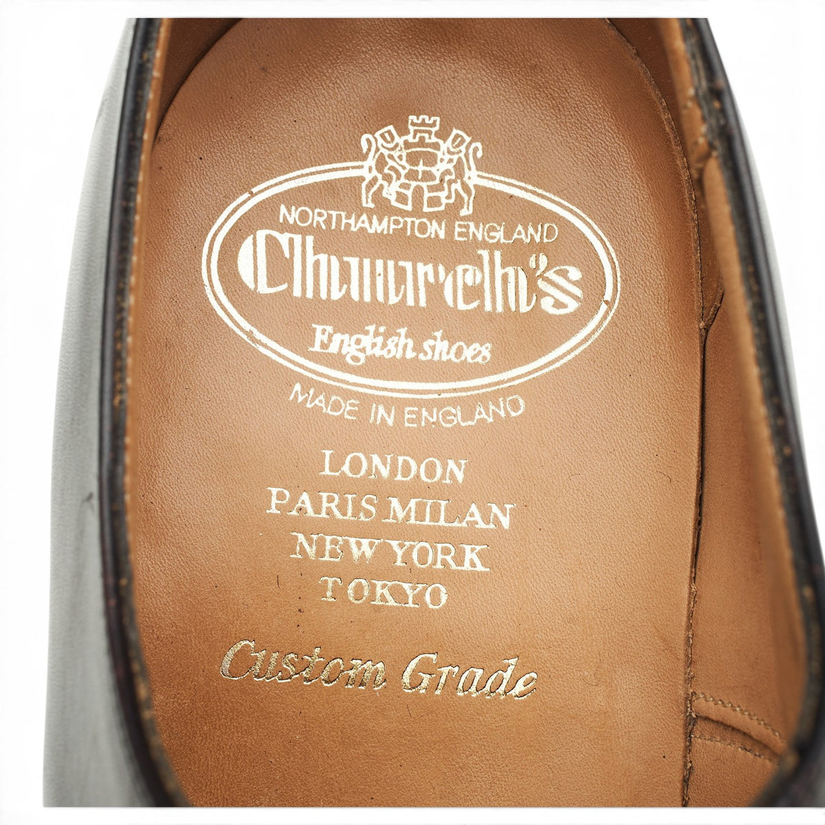 'Consul' Dark Brown Leather Oxford UK 8 F