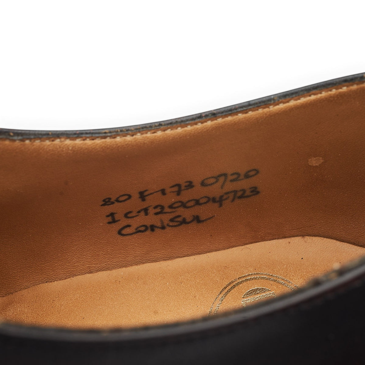'Consul' Dark Brown Leather Oxford UK 8 F