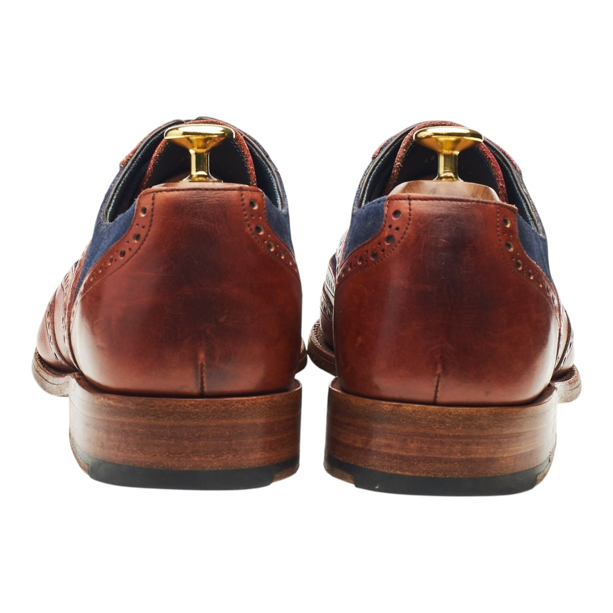 'McClean' Tan Brown Leather Oxford Brogues UK 8.5 F
