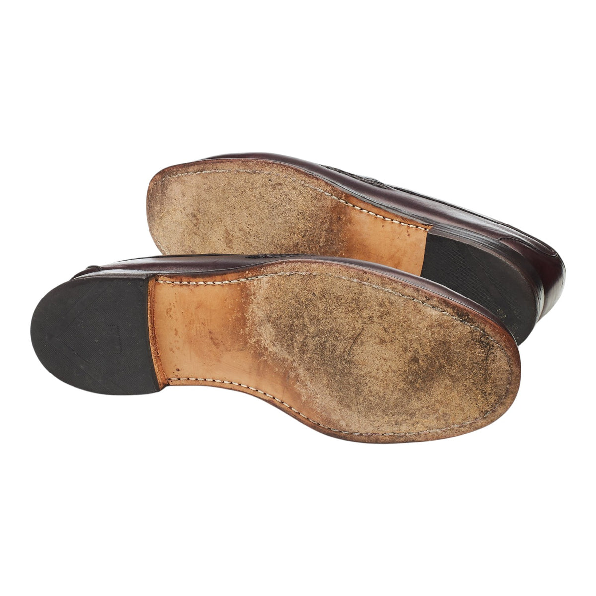 'Paxton' Burgundy Leather Loafers UK 9 US 10 E