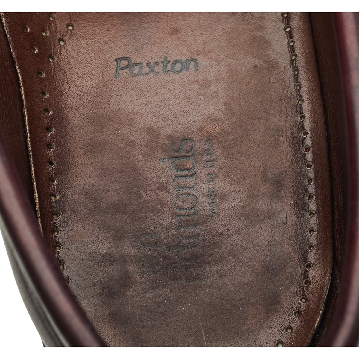 'Paxton' Burgundy Leather Loafers UK 9 US 10 E