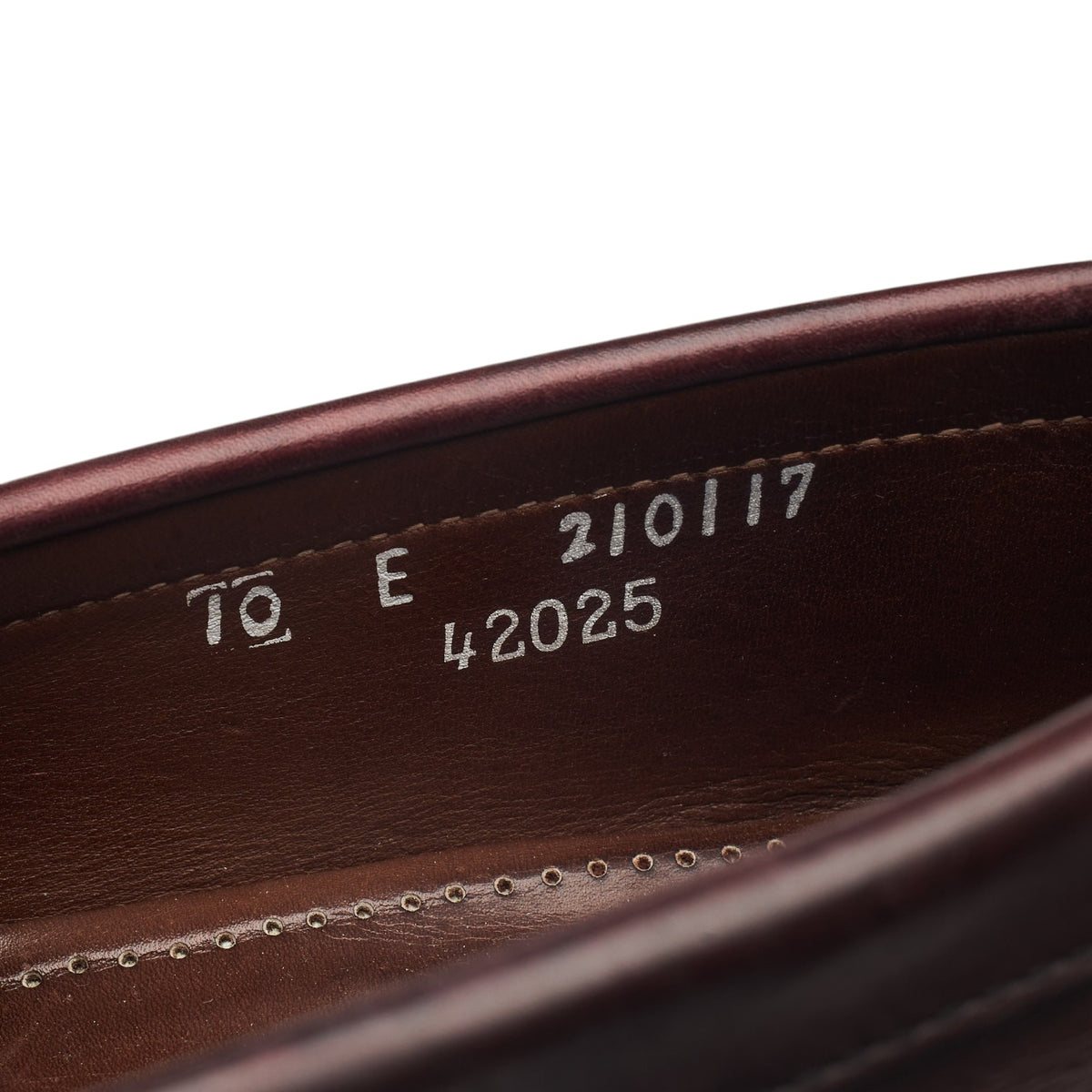 'Paxton' Burgundy Leather Loafers UK 9 US 10 E