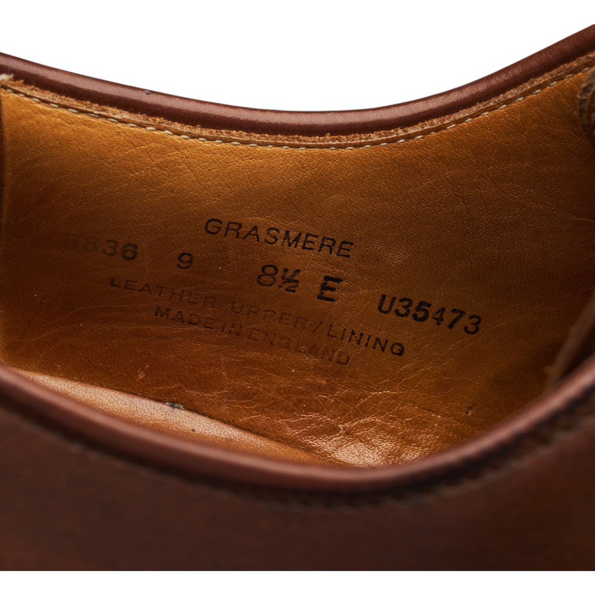 'Grasmere' Brown Leather Derby UK 8.5 E