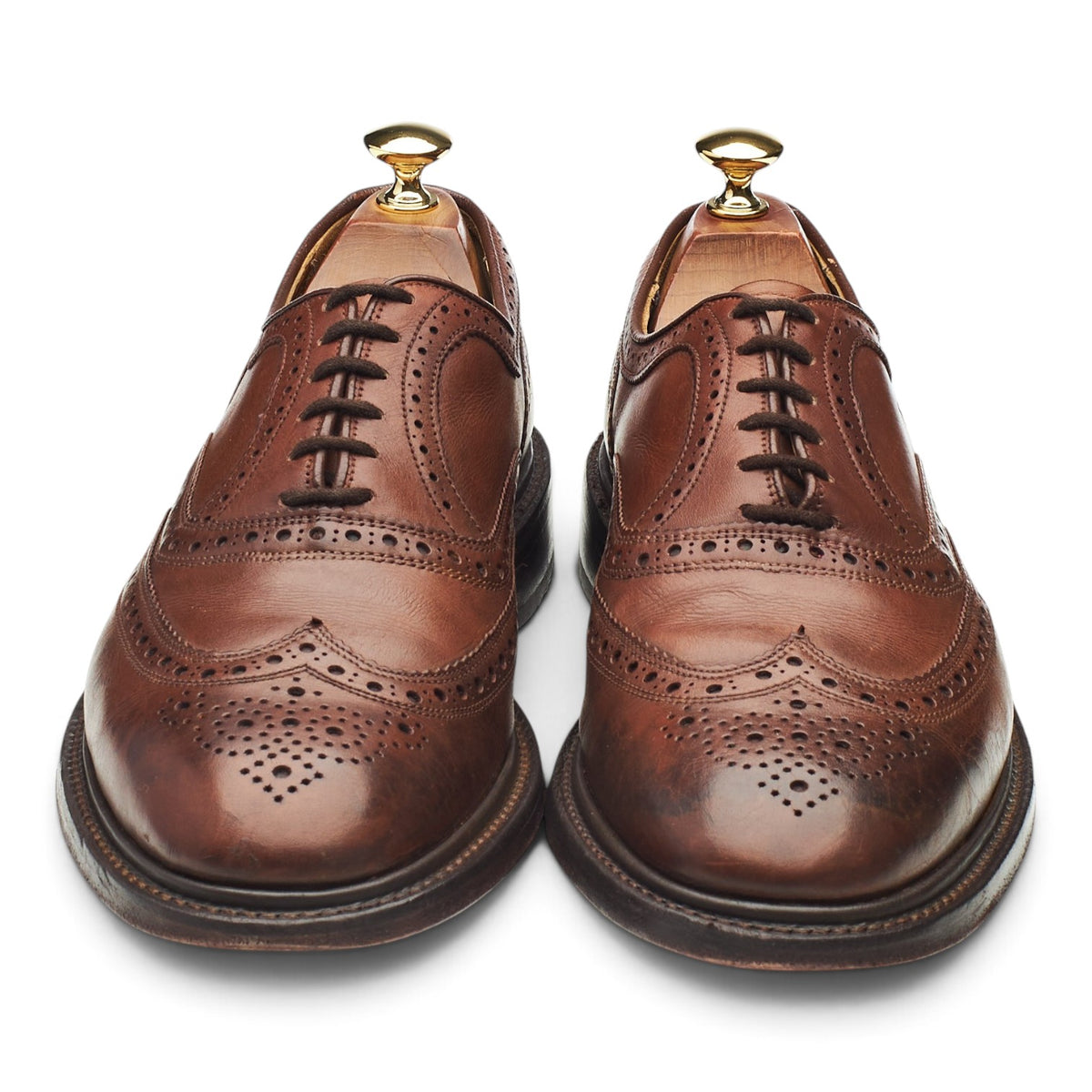Brown Leather Oxford Brogues UK 9