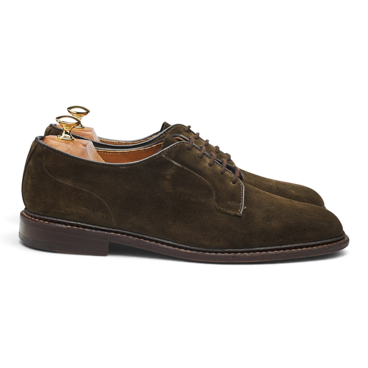 'Robert' Dark Green Suede Derby UK 9