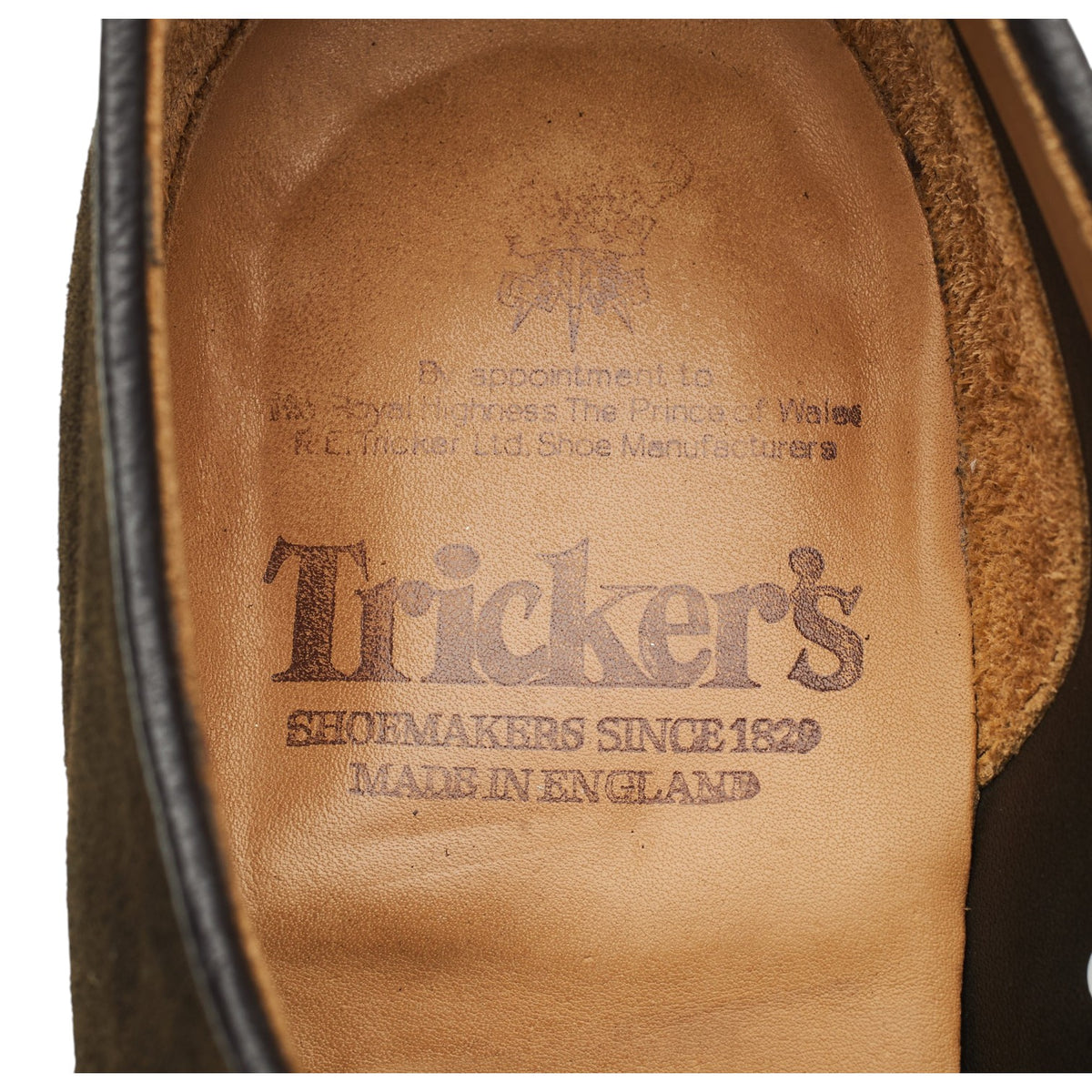 'Robert' Dark Green Suede Derby UK 9