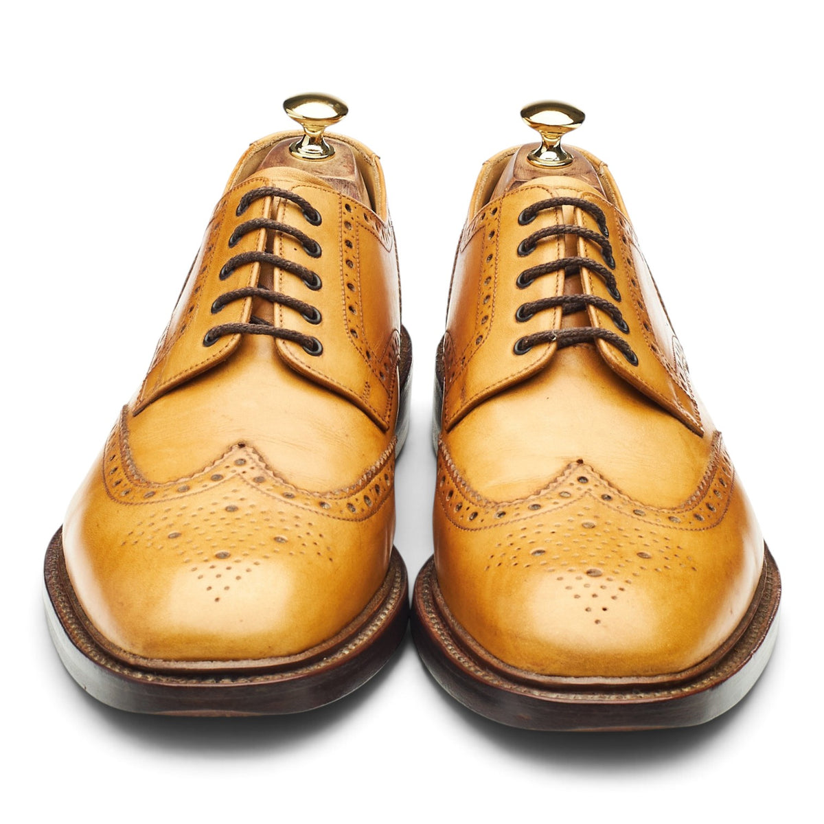 1880 'Chester 2' Tan Brown Derby Brogues UK 10 F