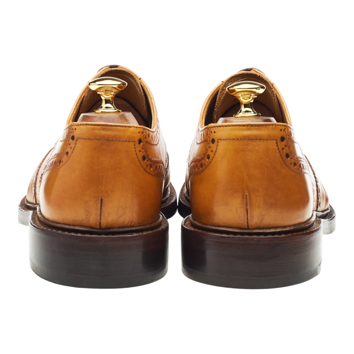 1880 'Chester 2' Tan Brown Derby Brogues UK 10 F