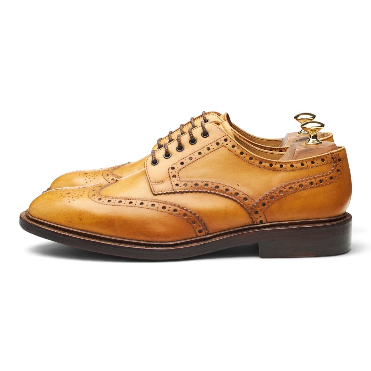 1880 'Chester 2' Tan Brown Derby Brogues UK 10 F