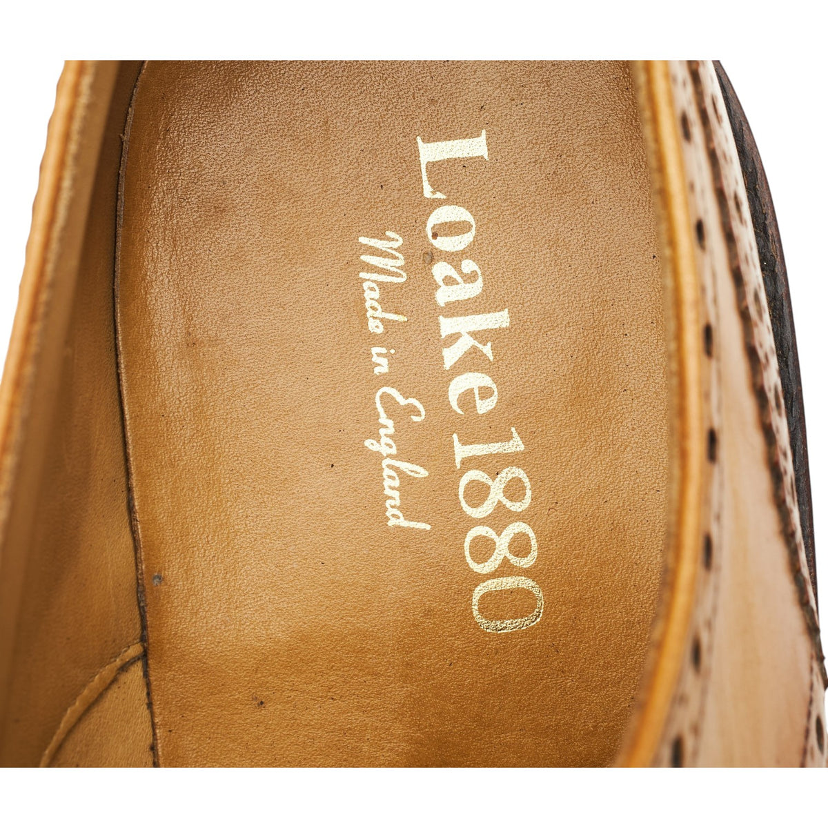 1880 'Chester 2' Tan Brown Derby Brogues UK 10 F