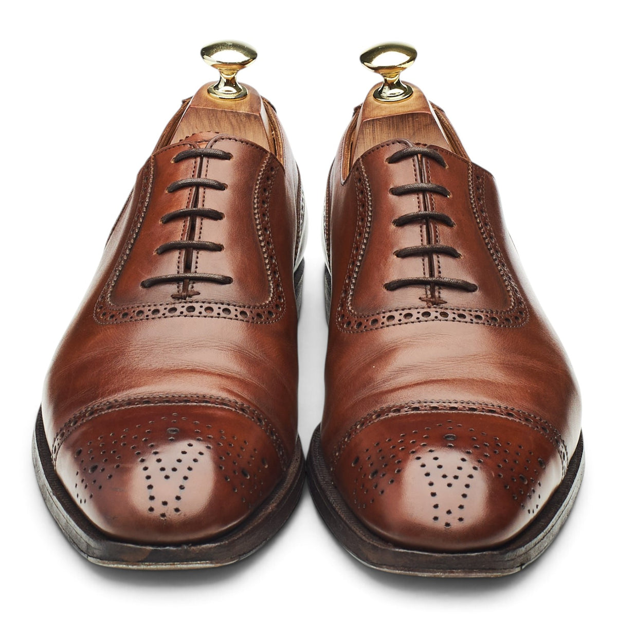 'Adam' Brown Leather Oxford Brogues UK 7 E