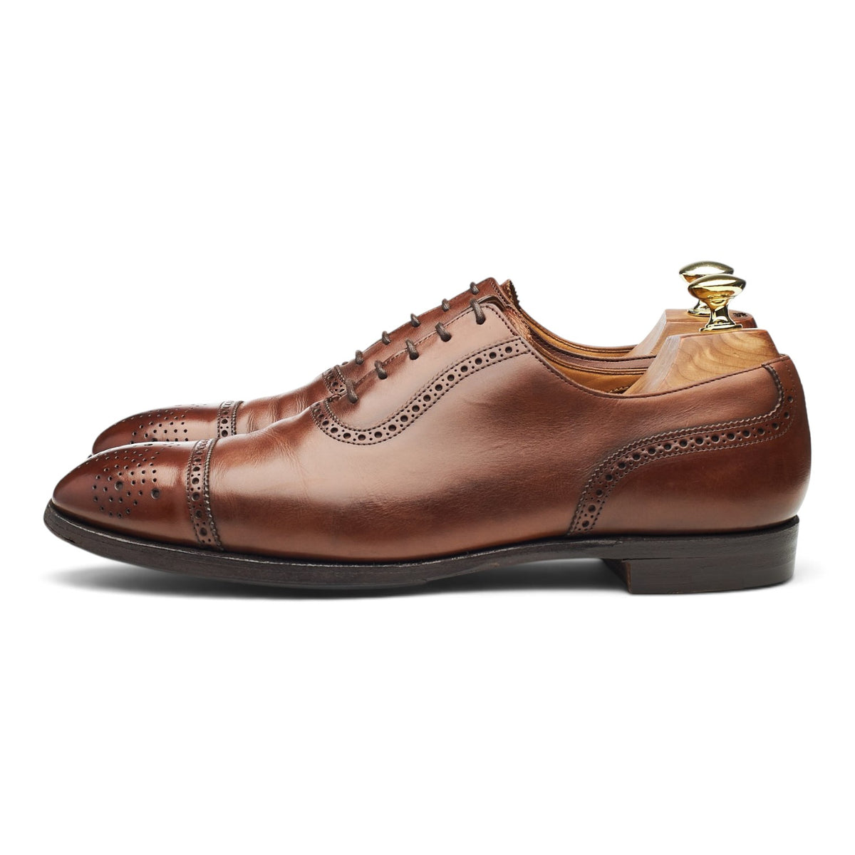 'Adam' Brown Leather Oxford Brogues UK 7 E