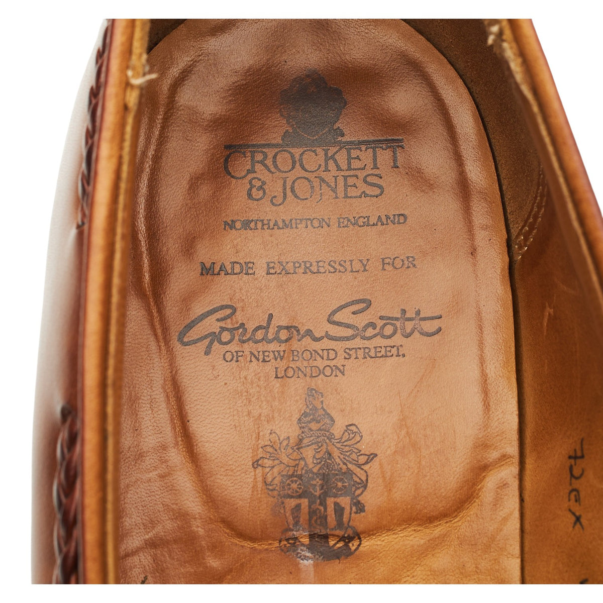 'Millfield' Tan Brown Leather Tassel Loafers UK 11 G
