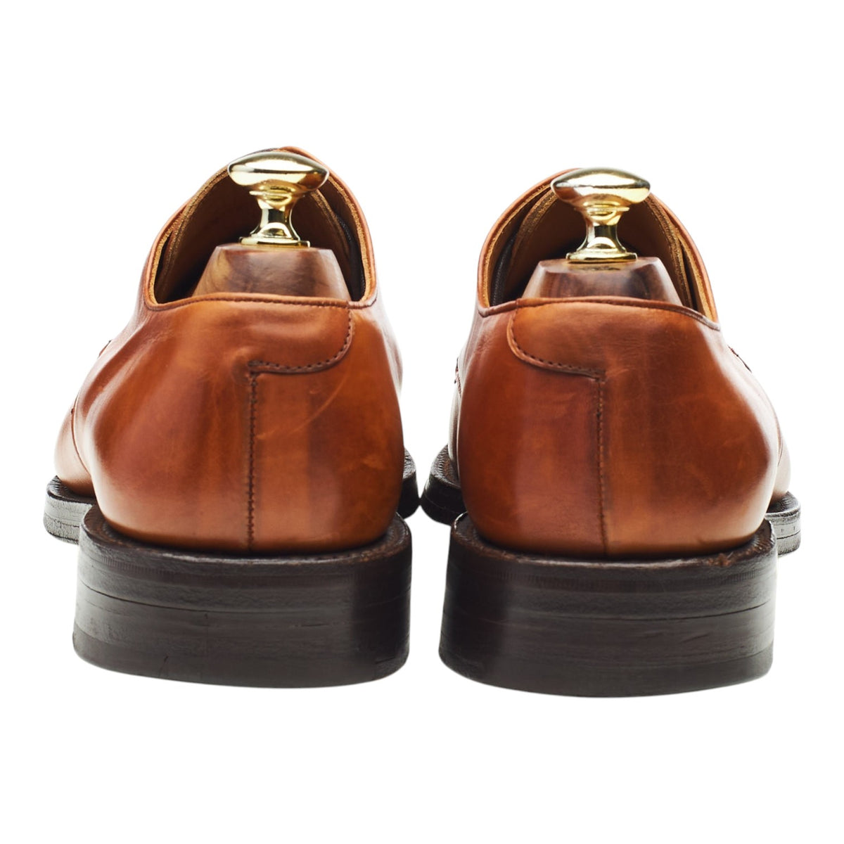 Vintage 'Bobby II' Tan Brown Leather Derby UK 7.5 F