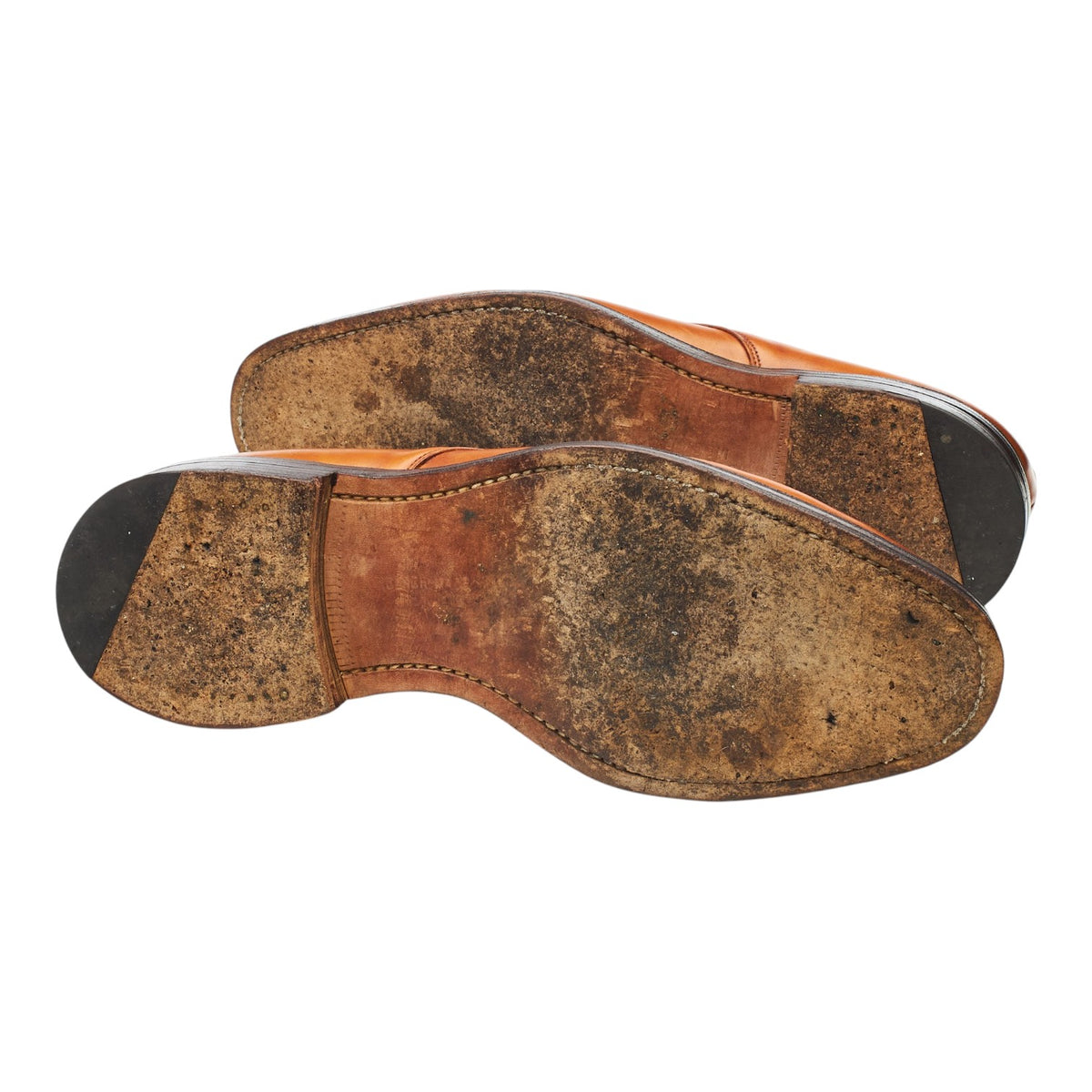Vintage 'Bobby II' Tan Brown Leather Derby UK 7.5 F